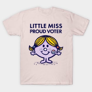 Little Miss Proud Voter T-Shirt